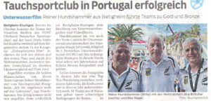 Tauchsportclub in Portugal erfolgreich