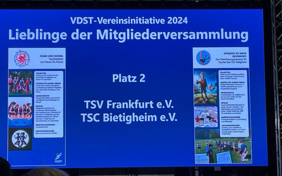 TSC Bietigheim e.V. belegt Platz 2 bei der VDST-Vereinsinitiative 2024